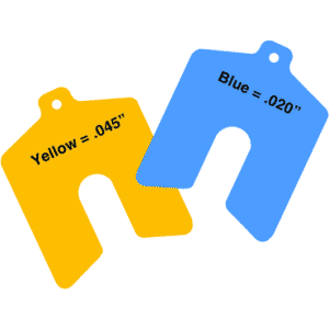 10-Pack Plastic Slotted Shim - 5 x 5 (1-5/8 Slot Width)